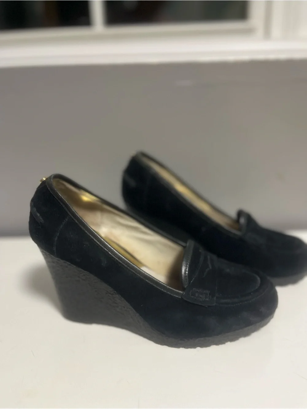 Michael Kors Classic Black Suede Women's Loafers
